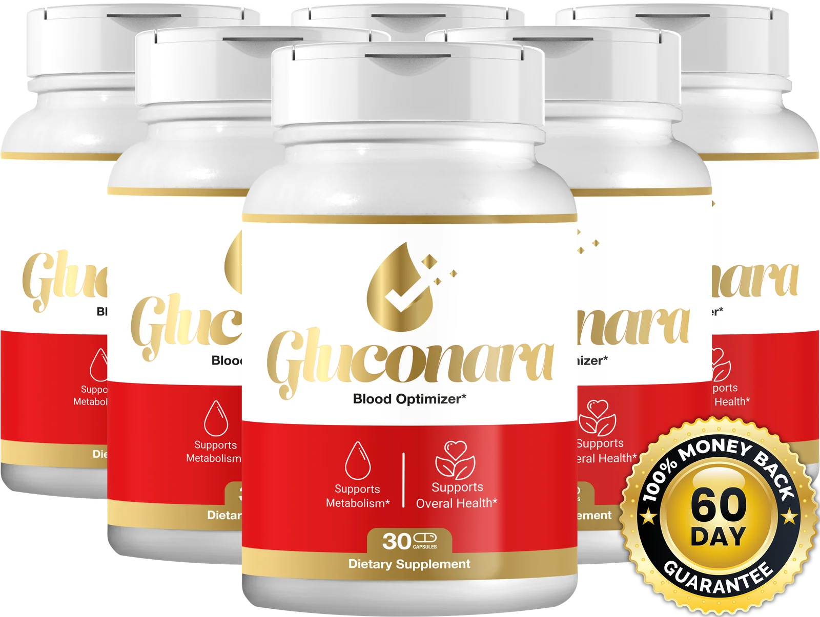 Official Gluconara 6 Bottle Value Package